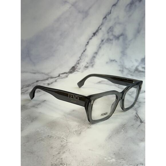 NEW Fendi FE50094F Grey Transparent Square Eyeglasses Frames - Picture 11 of 11